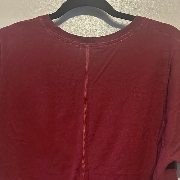 Hanes Burgundy Short Sleeve Tee with Colorful Graphic - Picture 6 of 6